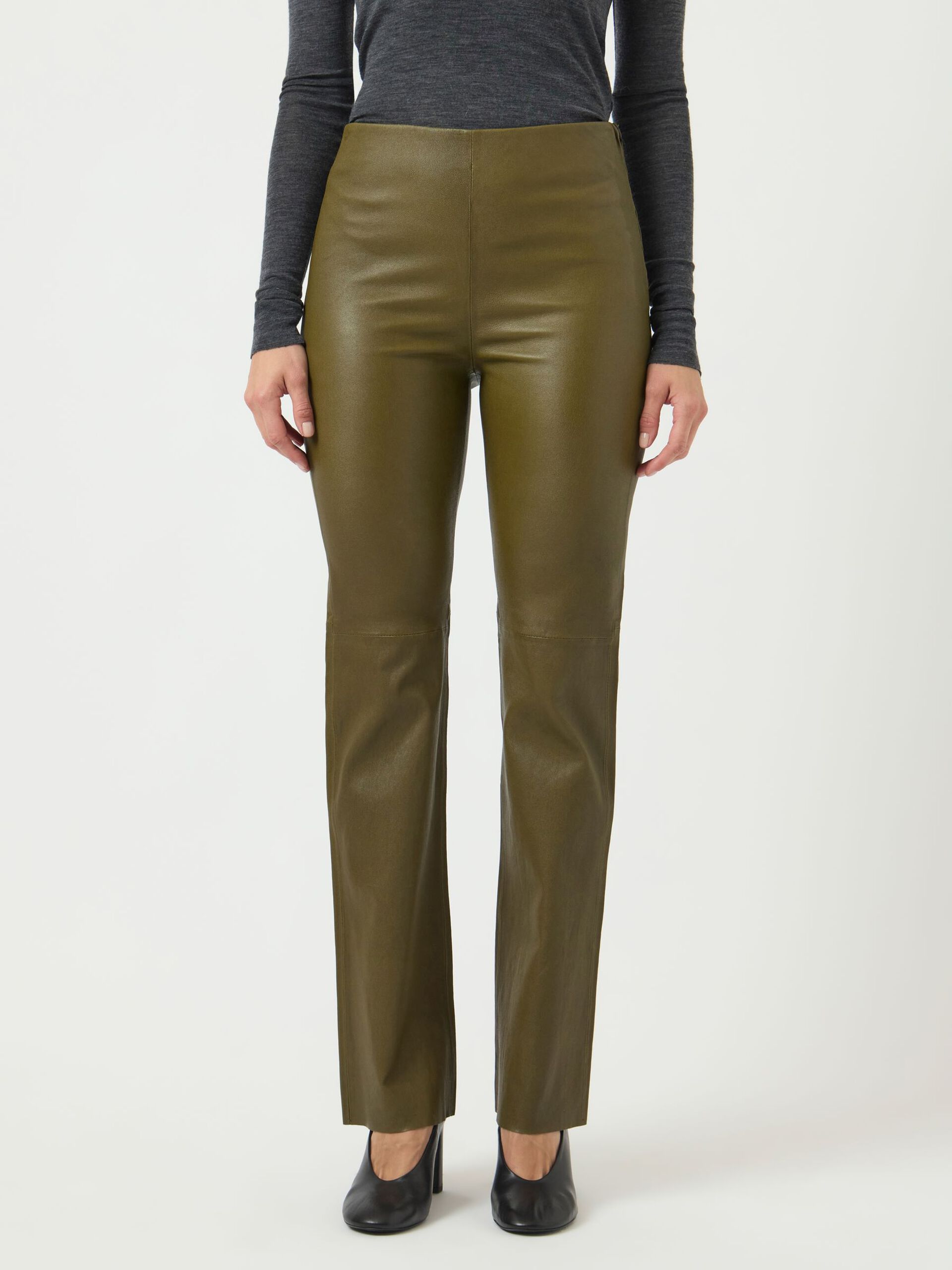  YASZELLU LEREN BROEK