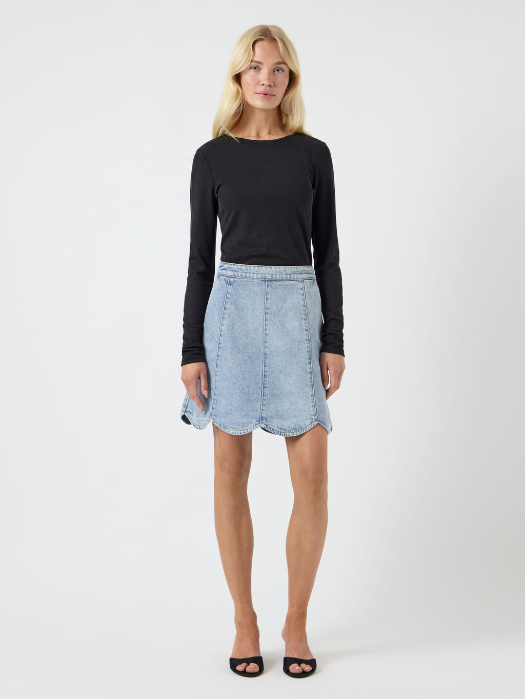 YASSCALLOP DENIM ROK