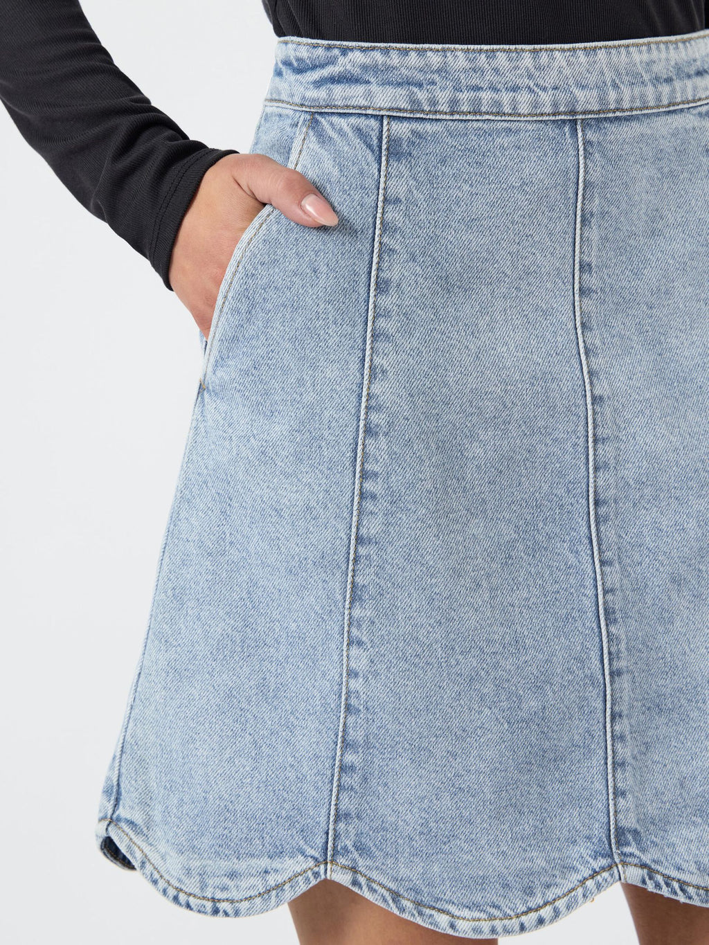  YASSCALLOP DENIM ROK