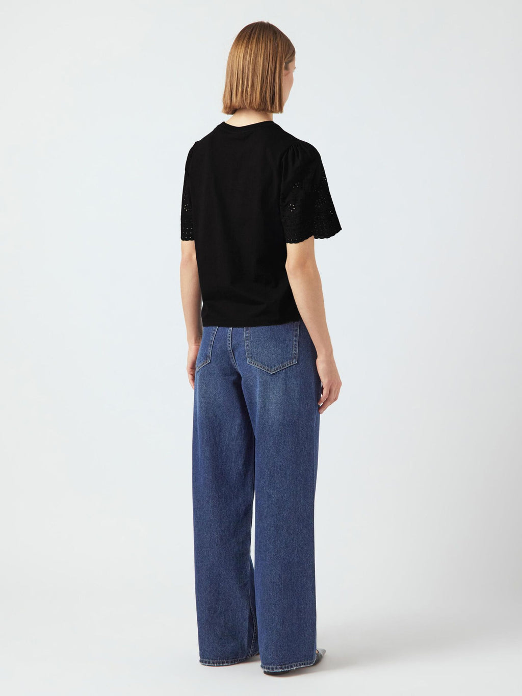 YASLEX BRODERIE ANGLAISE T-SHIRT