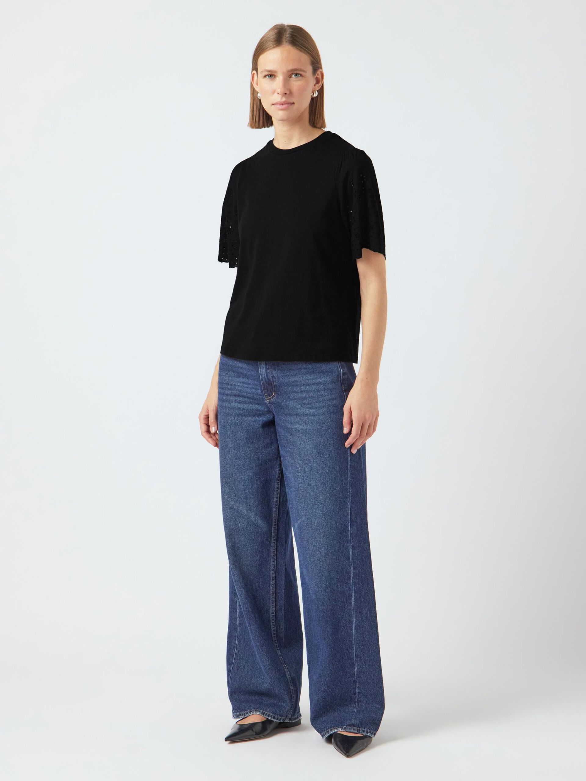  YASLEX BRODERIE ANGLAISE T-SHIRT