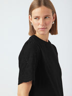  YASLEX BRODERIE ANGLAISE T-SHIRT