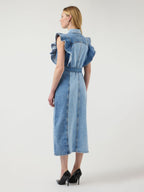  YASCAWI DENIM MAXI-JURK