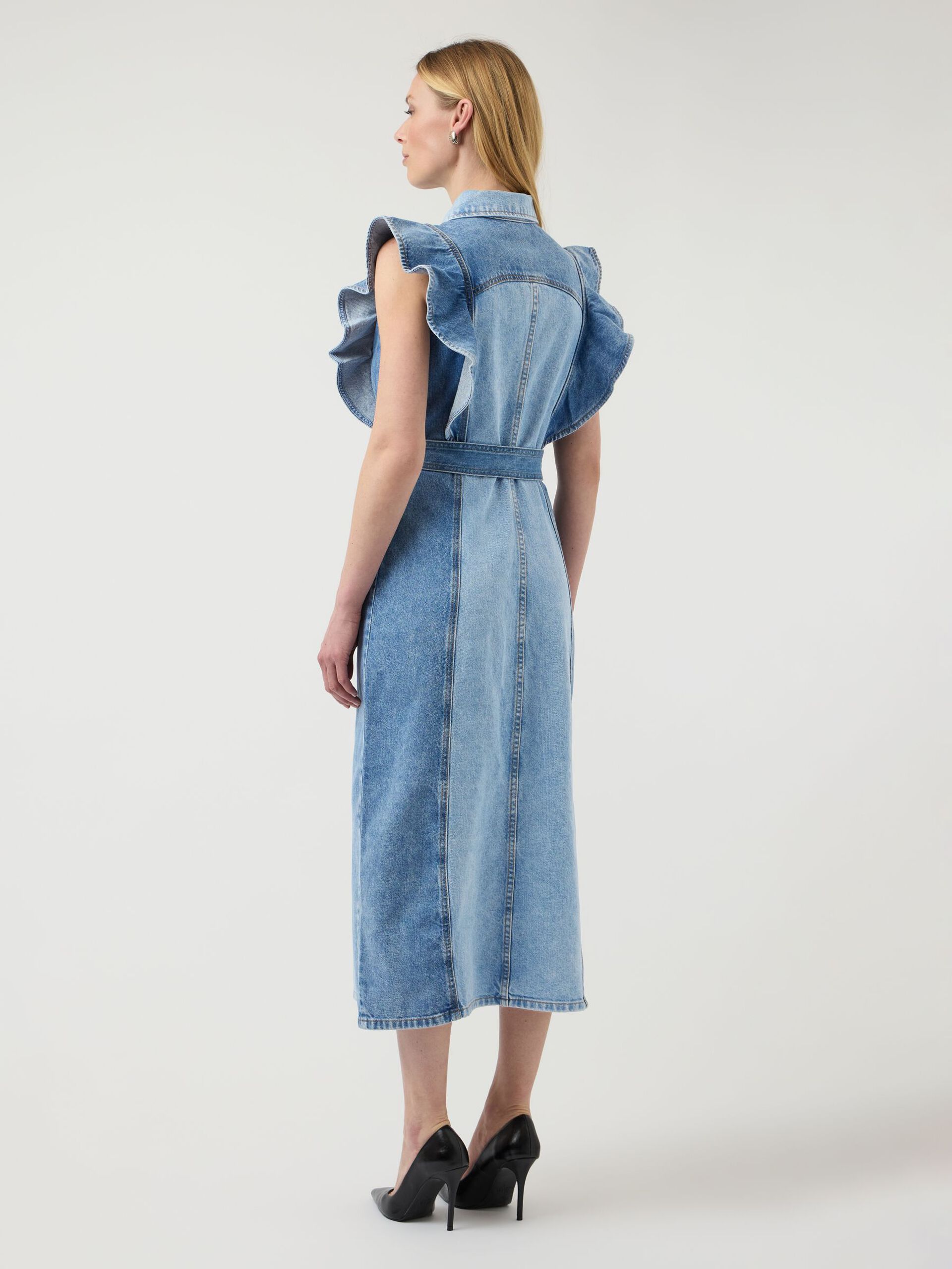  YASCAWI DENIM MAXI-JURK