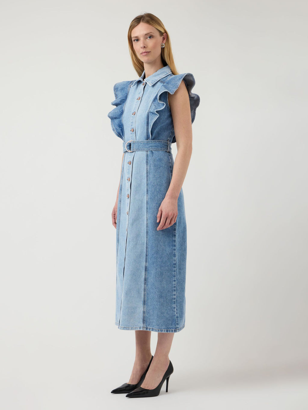  YASCAWI DENIM MAXI-JURK