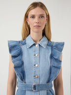  YASCAWI DENIM MAXI-JURK