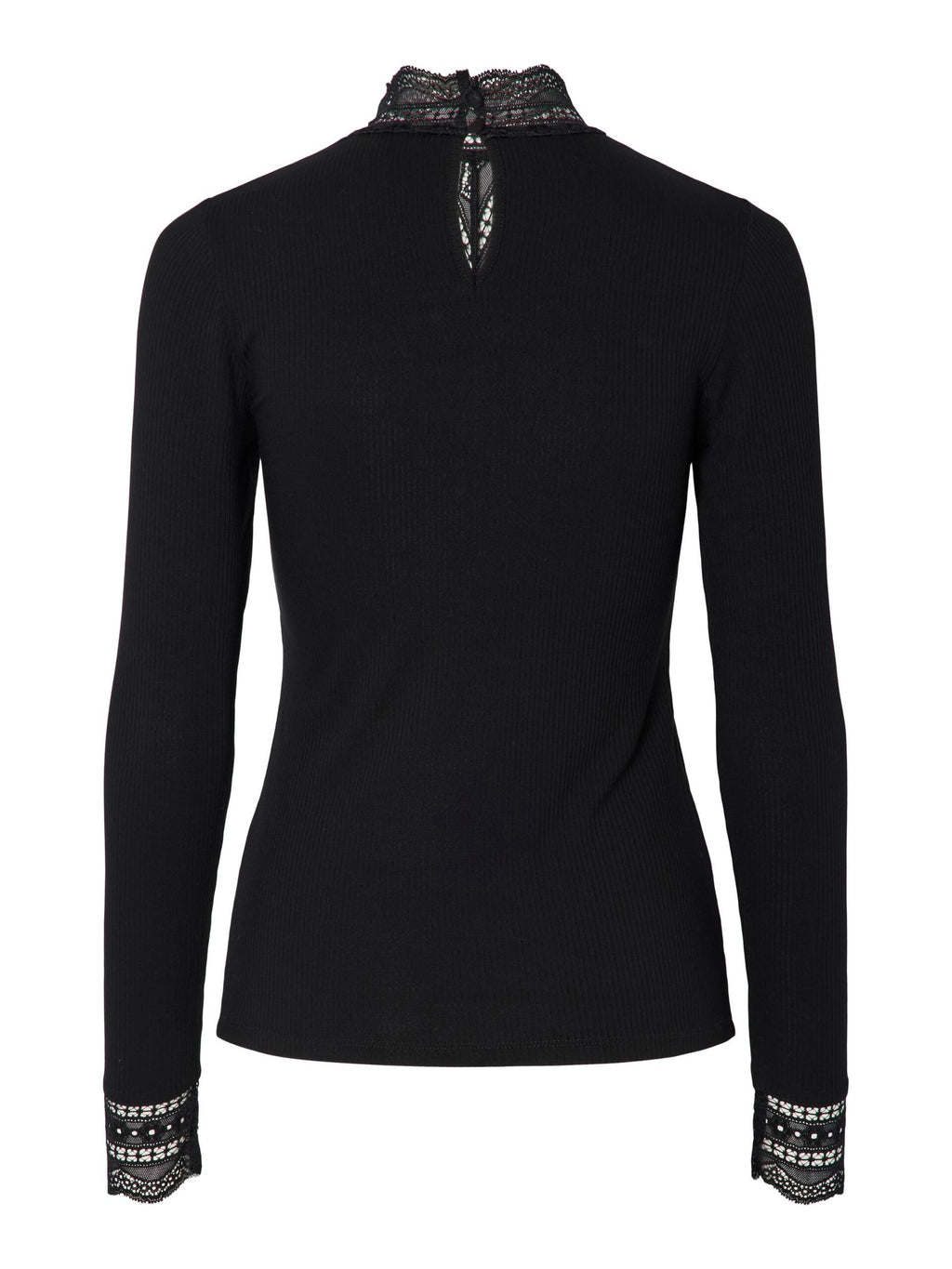  YASELLINA HOGE KRAAG TOP MET LANGE MOUWEN