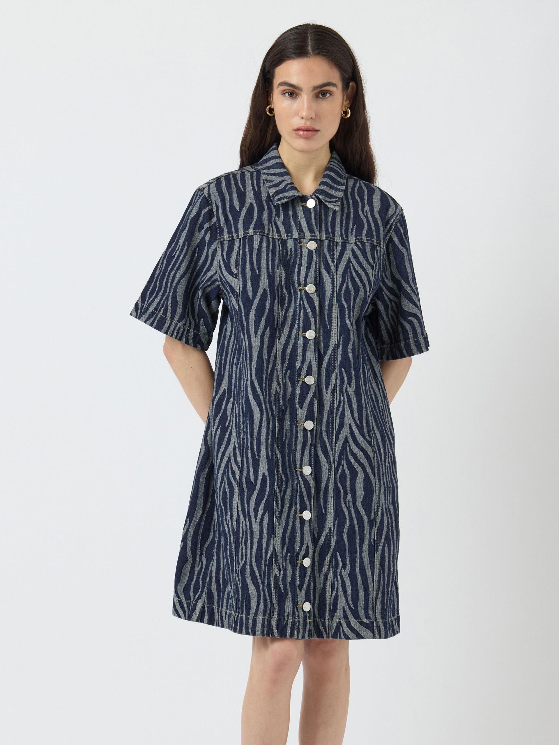  YASLORA 2/4 MINI DENIM JURK