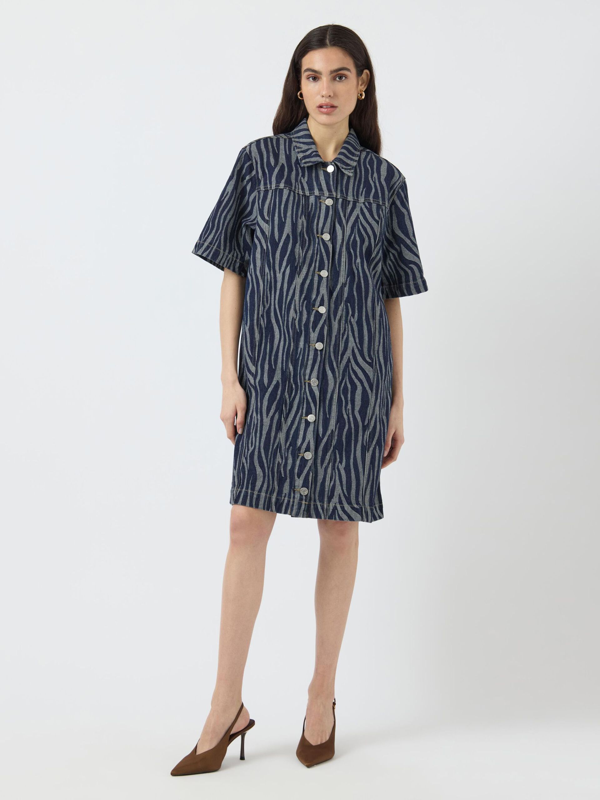  YASLORA 2/4 MINI DENIM JURK
