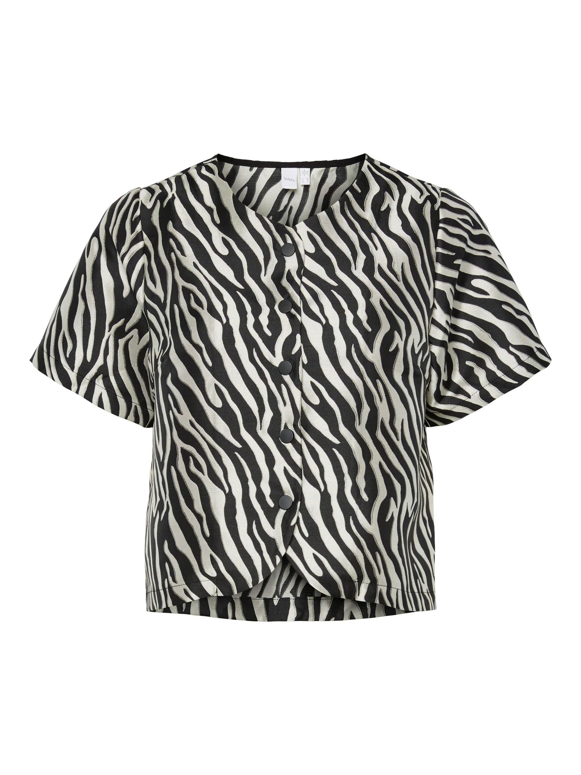  YASZEMA TOP MET KORTE MOUWEN