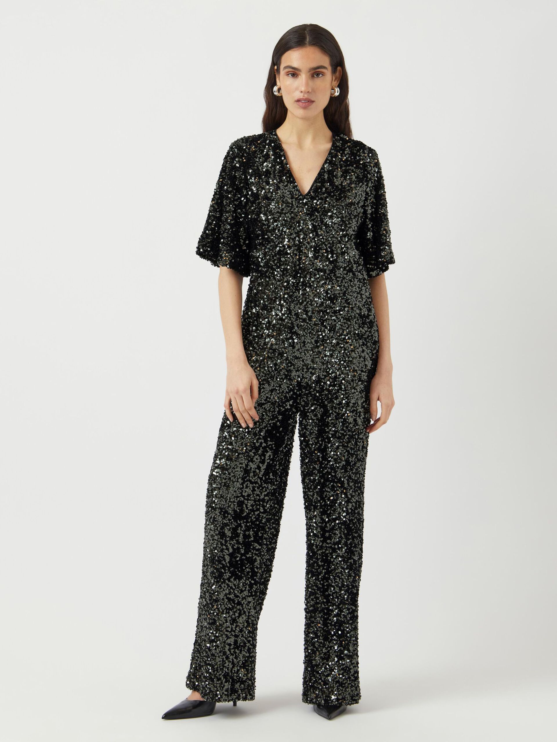  YASELLE 2/4 PAILLETTEN JUMPSUIT