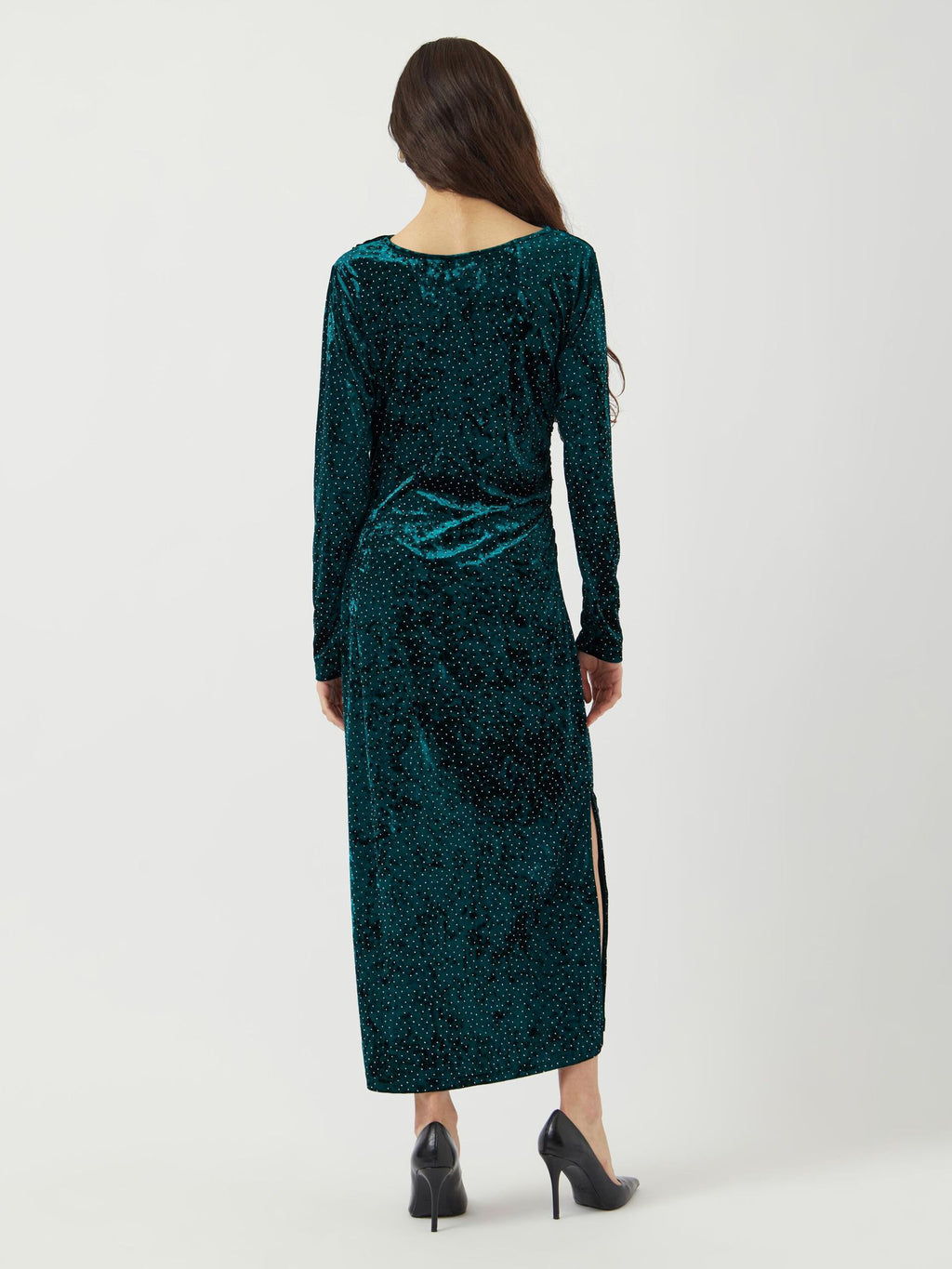  YASTILLIA FLUWEEL MAXI-JURK