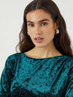  YASTILLIA FLUWEEL MAXI-JURK
