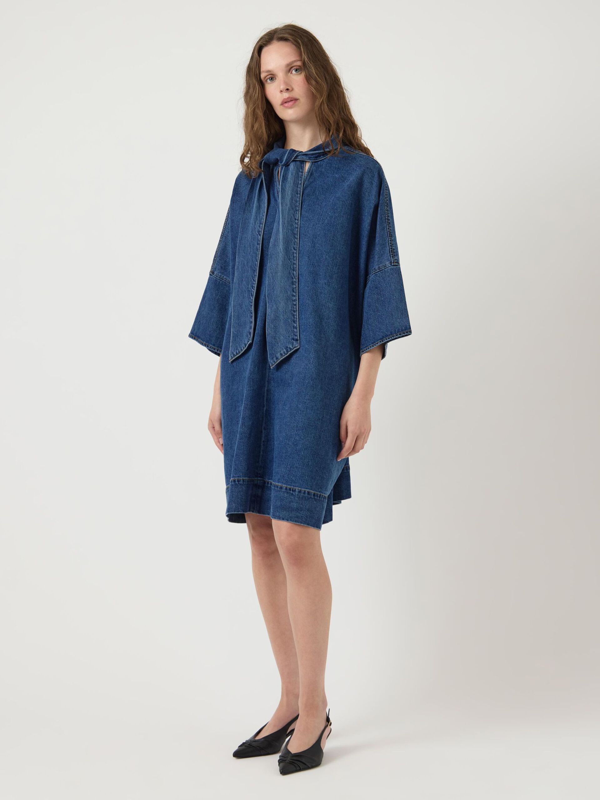  YASLIRA 3/4 DENIM JURK