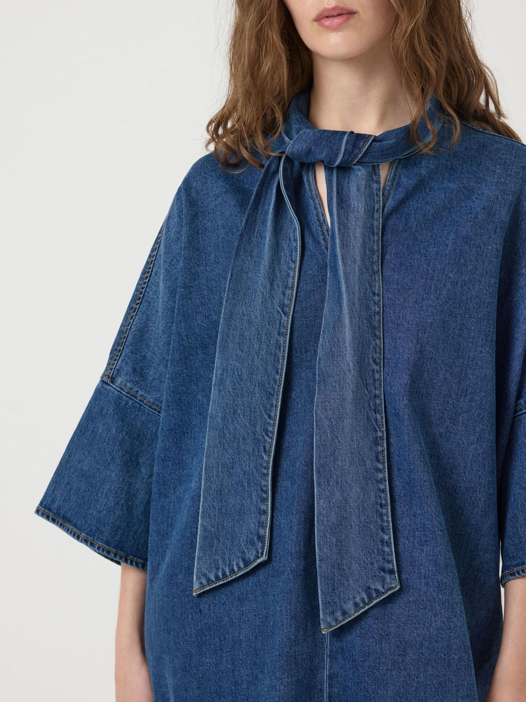  YASLIRA 3/4 DENIM JURK