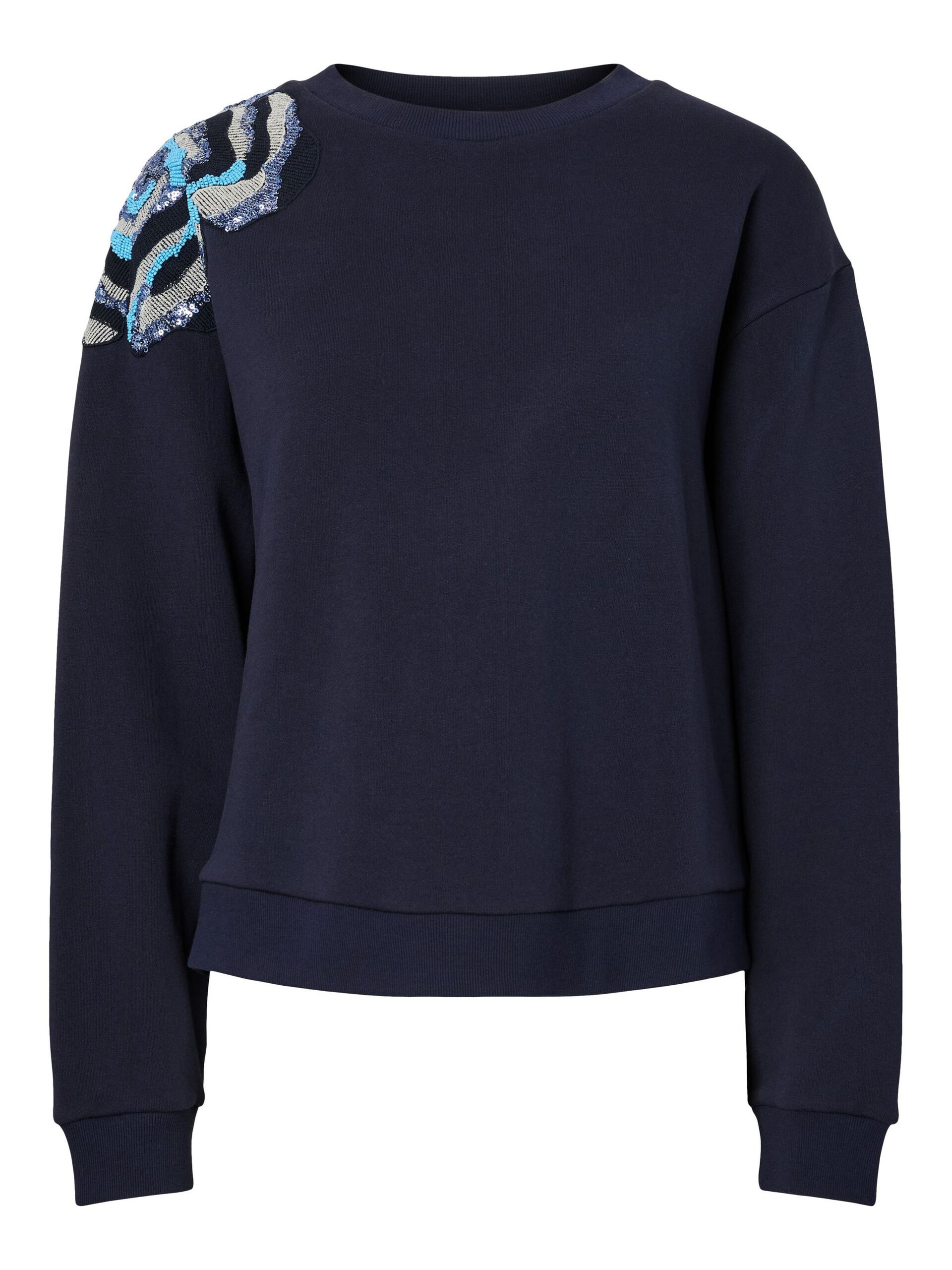  YASBLUGA MET DECORATIE SWEATSHIRT