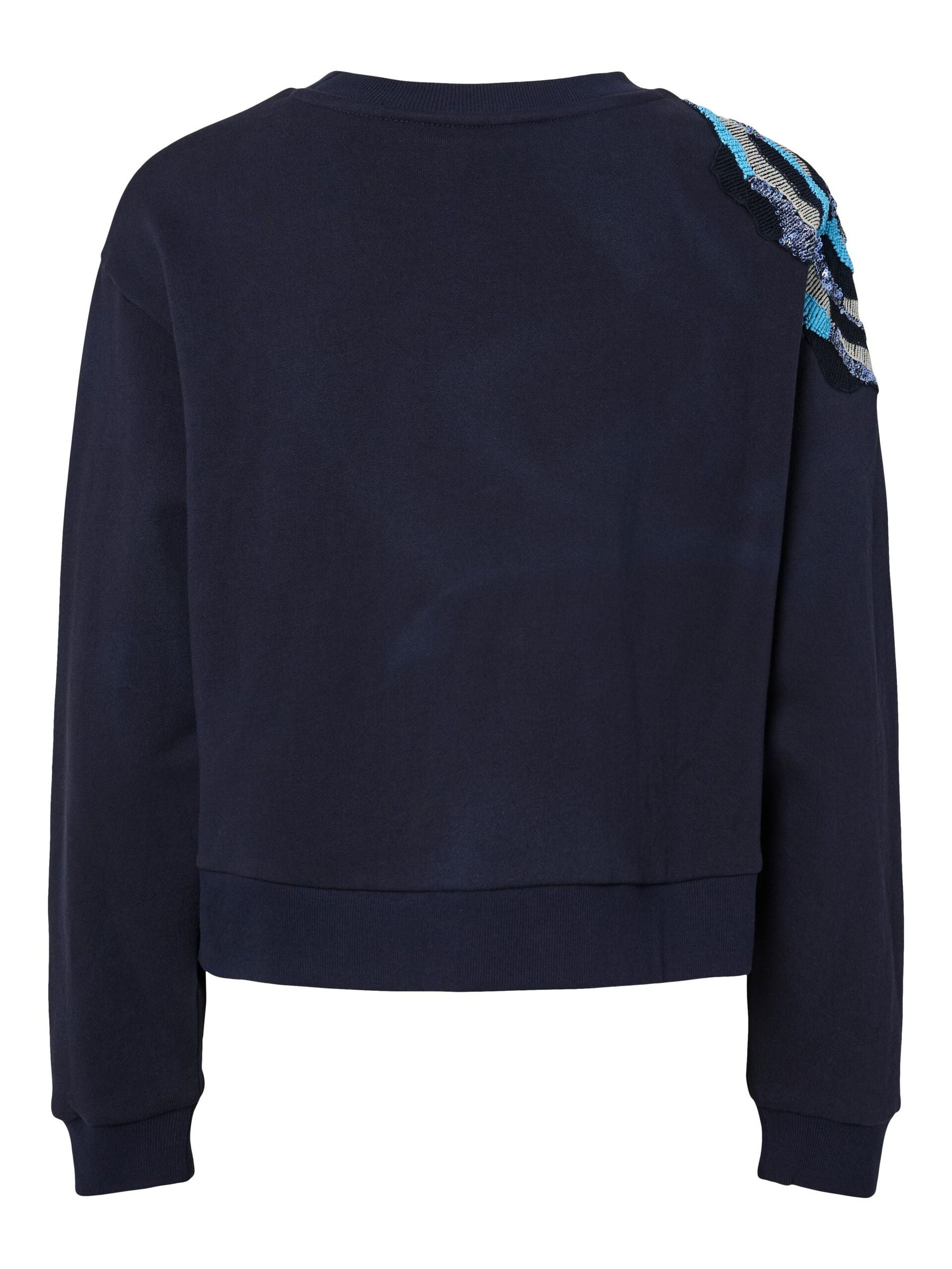  YASBLUGA MET DECORATIE SWEATSHIRT