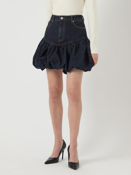  YASBROOKE DENIM BUBBEL MINIROK