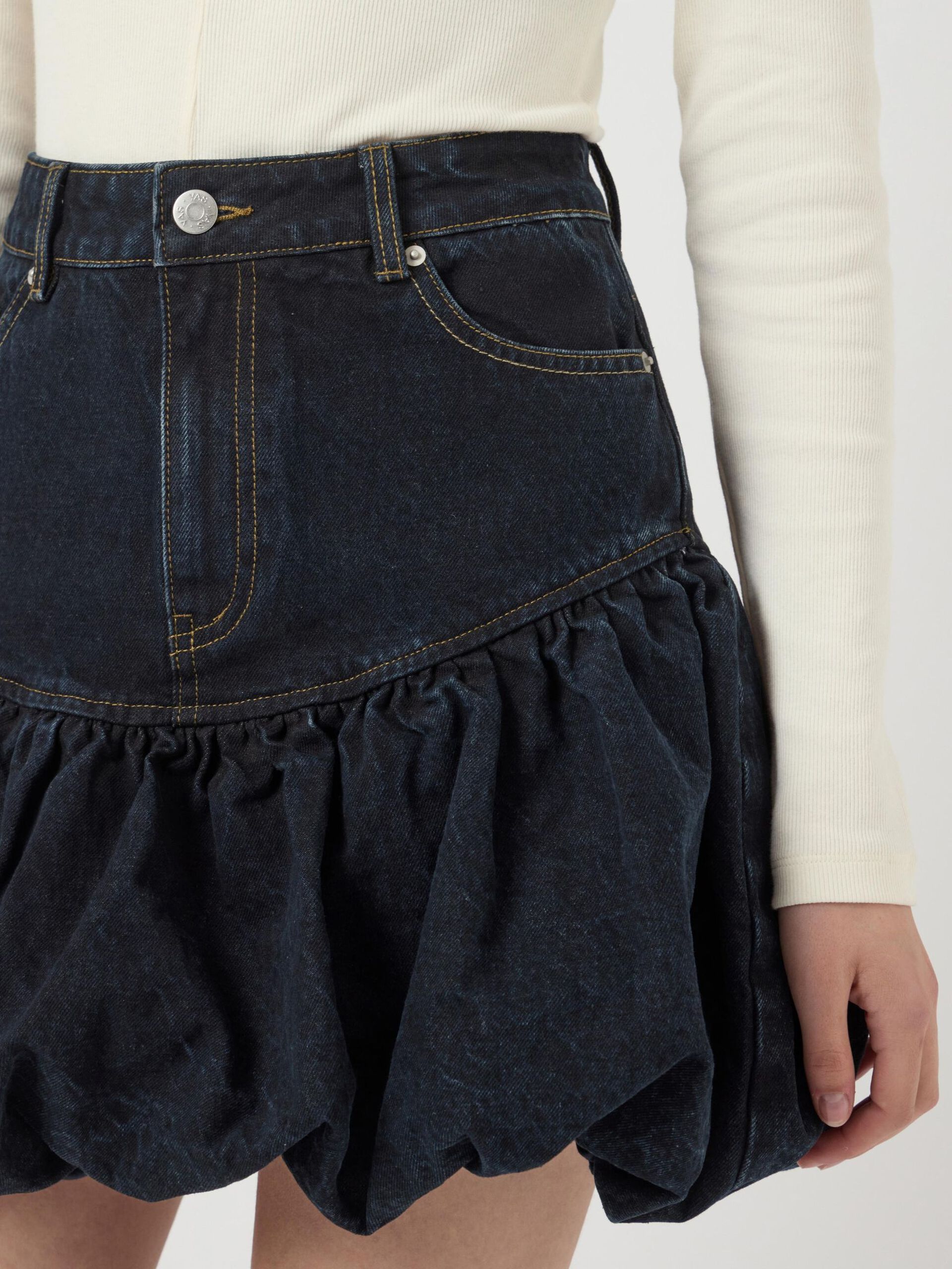  YASBROOKE DENIM BUBBEL MINIROK