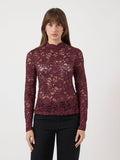  YASLACEY KANT TOP MET LANGE MOUWEN