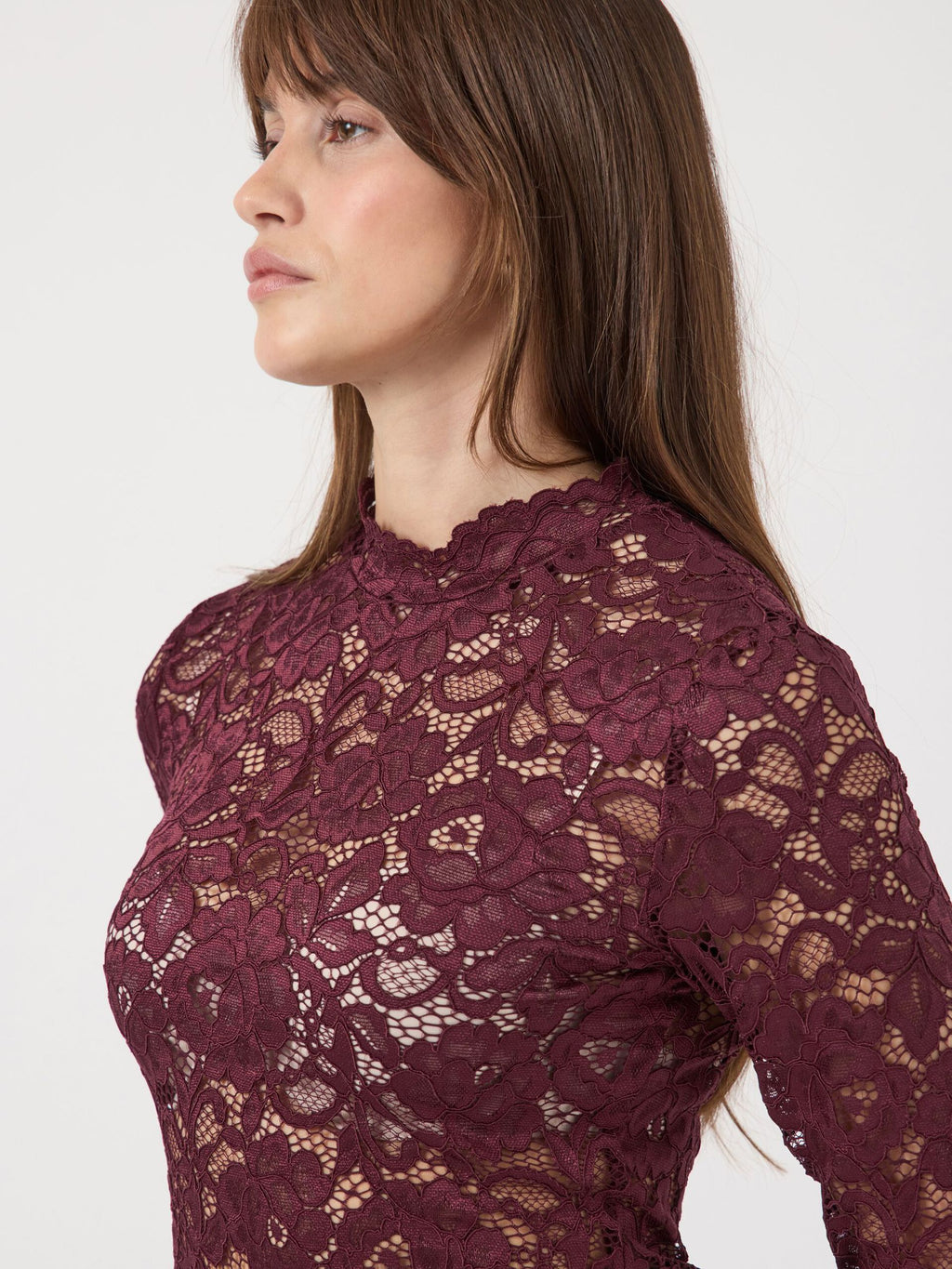  YASLACEY KANT TOP MET LANGE MOUWEN