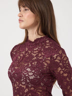  YASLACEY KANT TOP MET LANGE MOUWEN