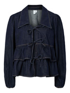  YASCELINA DENIM STRIK TOP