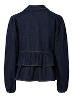  YASCELINA DENIM STRIK TOP