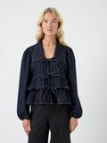  YASCELINA DENIM STRIK TOP