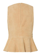 YASNOAH SUÈDE LEER TOP